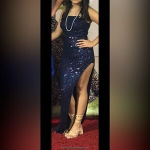 Black Sequin Maxi dress Windsor Size Small